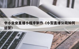 上海中小企业直播小程序制作（小型直播公司如何运营）